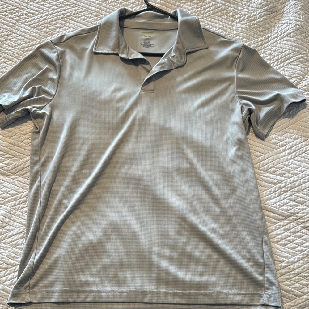 tek gear Men's Short Sleeve Polo - Light Gray